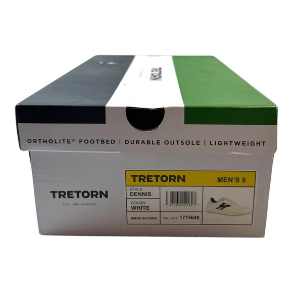 Men's Tretorn Dennis White Tennis Shoe Size 8 - Picture 9 of 10